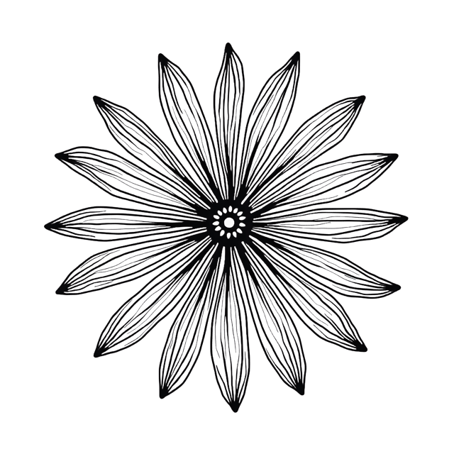 Free transparent PNG: Line Art Bloom with Tribal Dots  Free Downloadable PNG Clipart