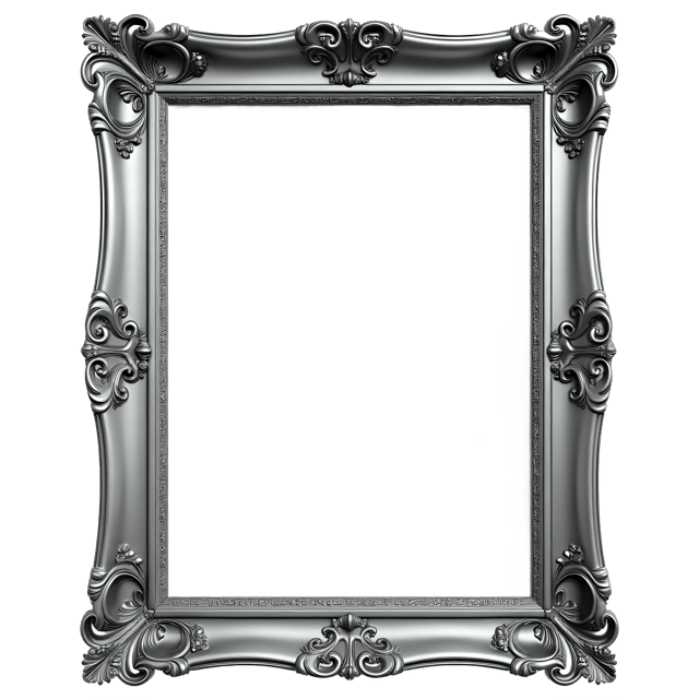 Free transparent PNG: Silver Frame PNG  Perfect for Decor, Crafts  Design Projects