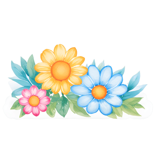 Free transparent PNG: Vibrant Flowers PNG with Transparent Background for Art and Design