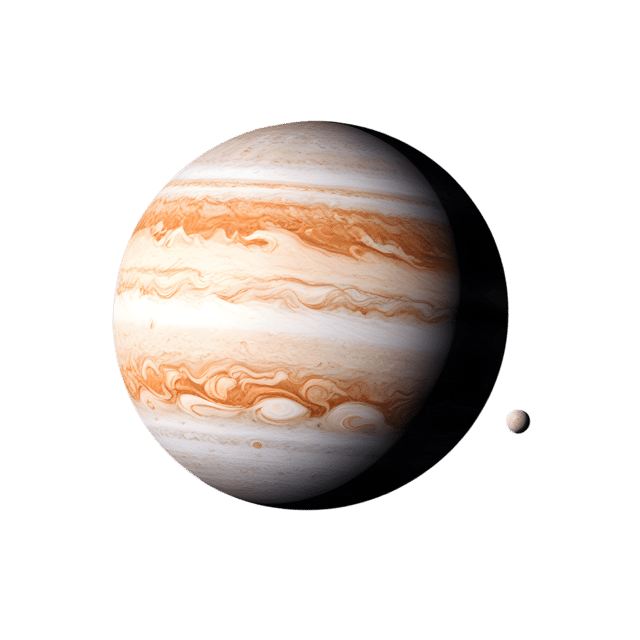 Free transparent PNG: Floral Jupiter Planet PNG with Transparent Background for Space and Botanical Imagery