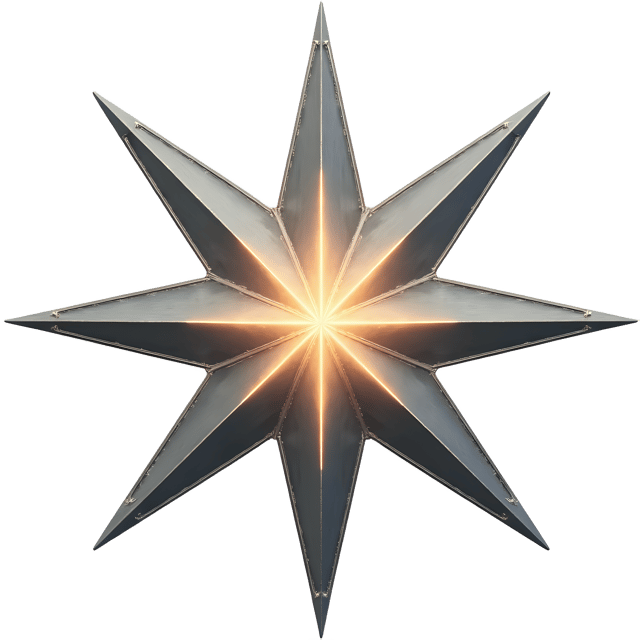 Free transparent PNG: Silver Star Ornament with Crystal Glow  Holiday Decor Clipart, free download png