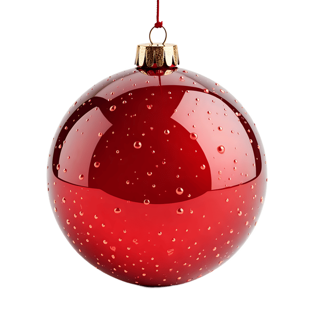 Free transparent PNG: Red Glass Ornament with Bubble Texture  Free PNG Download