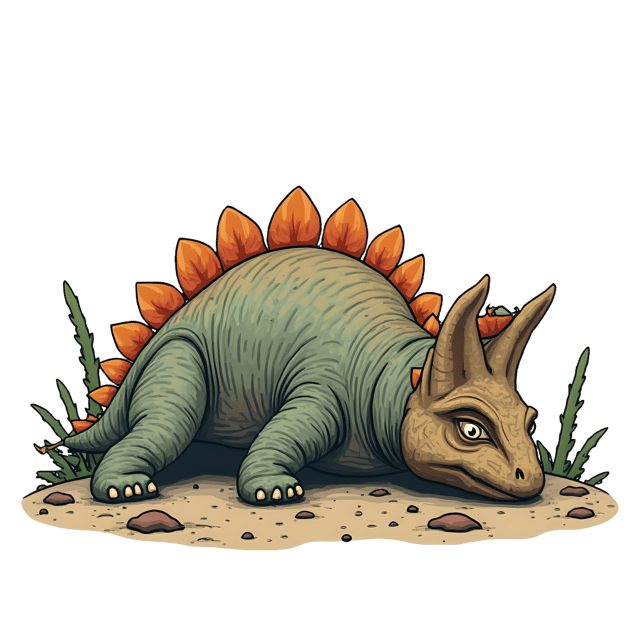 Free transparent PNG: Ankylosaurus Rolling on the Ground PNG Transparent Background