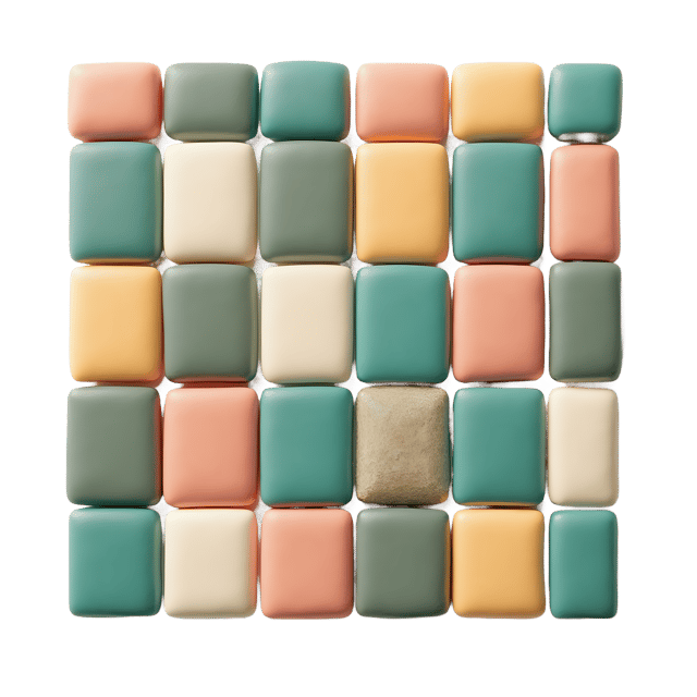 Free transparent PNG: Matte Glass Tesserae PNG  Perfect for Home Decor, Art Projects  Crafts