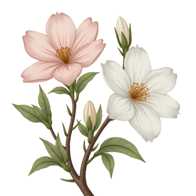 Free transparent PNG: Chinoiserie Magnolia and Heron PNG Clipart  Exquisite Oriental-Inspired Design Elements