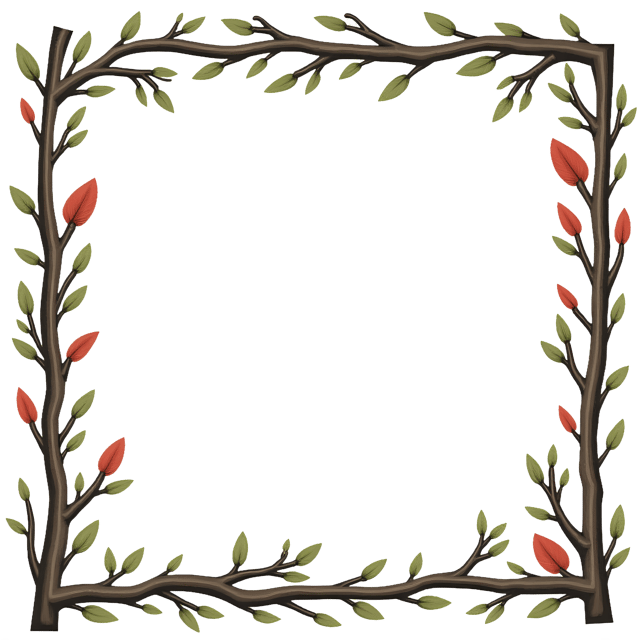 Free transparent PNG: Woodland Twig Frame PNG Clipart  Perfect for Nature-Inspired Projects