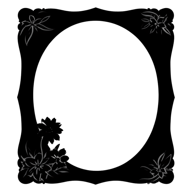 Free transparent PNG: Flowery Photo Frame with Transparent Background for Creative Design