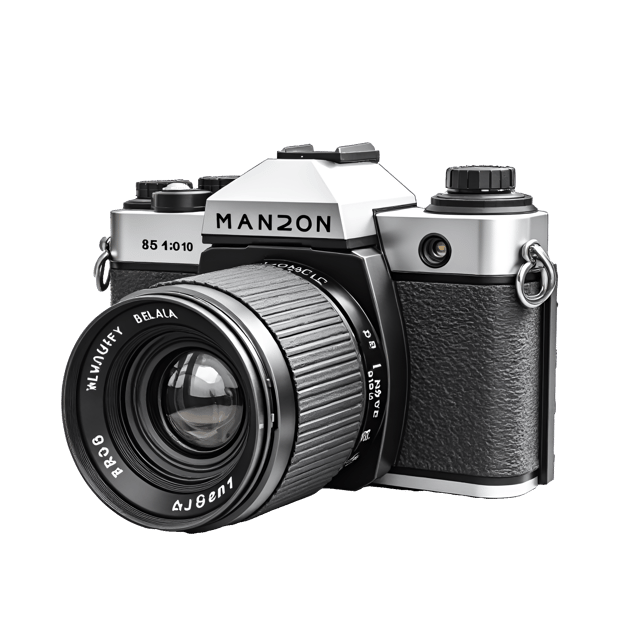 Free transparent PNG: Vintage Camera Black-and-White Pencil Drawing with Transparent Background