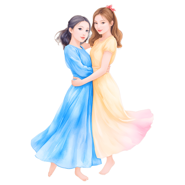 Free transparent PNG: Luminous Hues Merging in a Serene Dance Transparent PNG