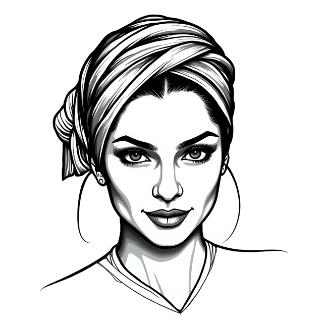 Free transparent PNG: Headwrap Portrait PNG Clipart  Ideal for Fashion, Art  Decor