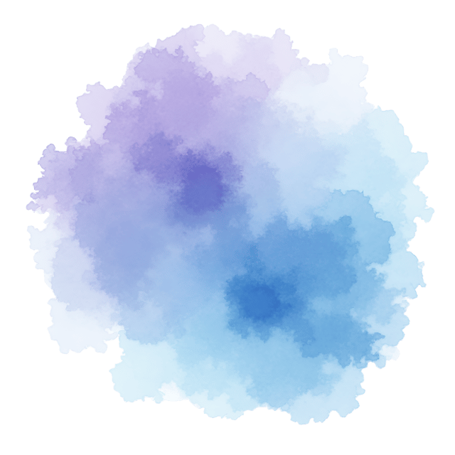 Free transparent PNG: Sky Blue and Lavender Mist Whimsical PNG Illustration