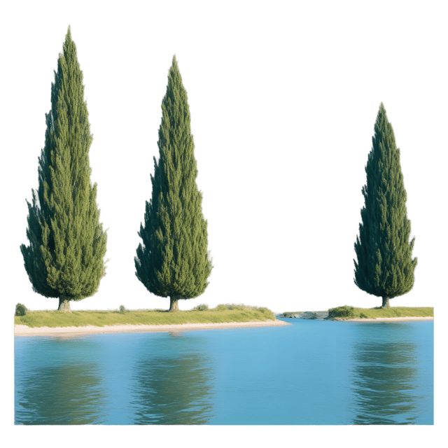 Free transparent PNG: Cypress Trees Loop River PNG Transparent Background