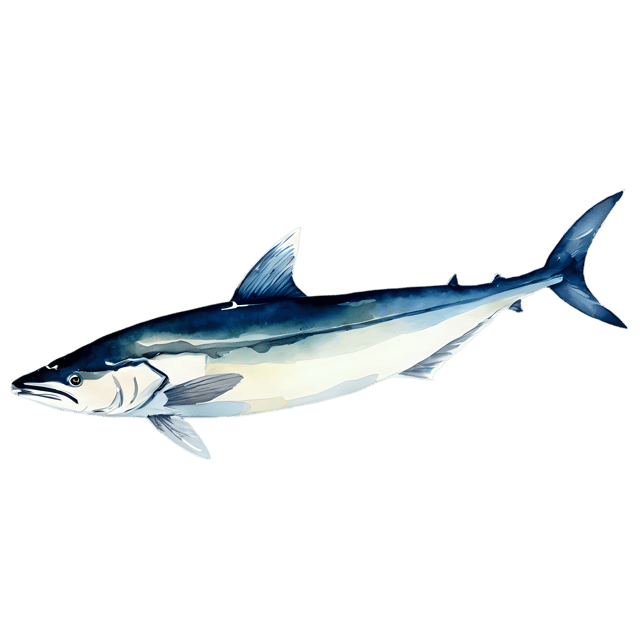 Free transparent PNG: Cobia Fish Transparent Watercolor Illustration – Gentle Clipart for Designers & Creators