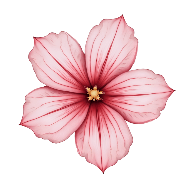 Free transparent PNG: Feather-Shaped Petal with Fine Stripe  Floral Clipart, free transparent png download