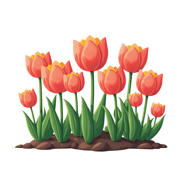 Free transparent PNG: Blooming Tulips  Spring Clipart, free transparent png download