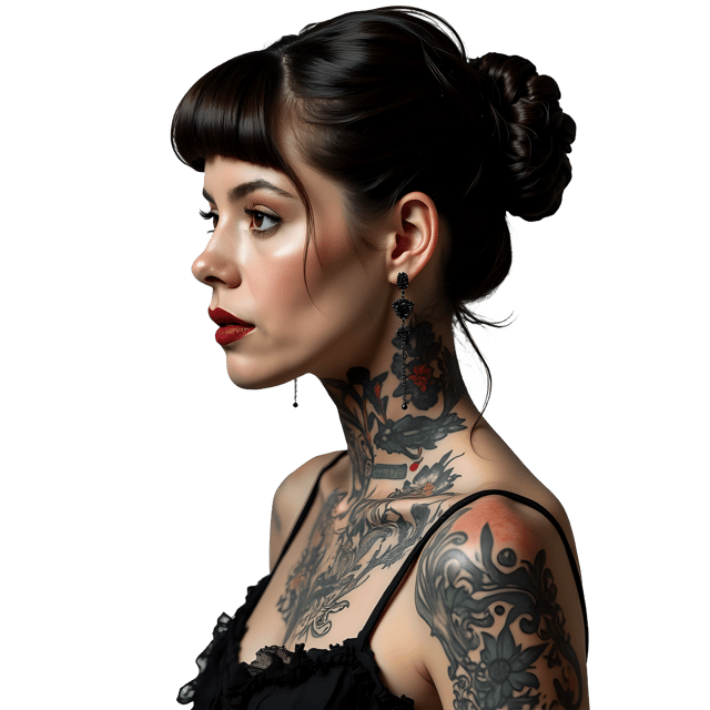Free transparent PNG: Tattooed Person Portrait PNG Clipart  Unique Artistic Portraits for Design Projects