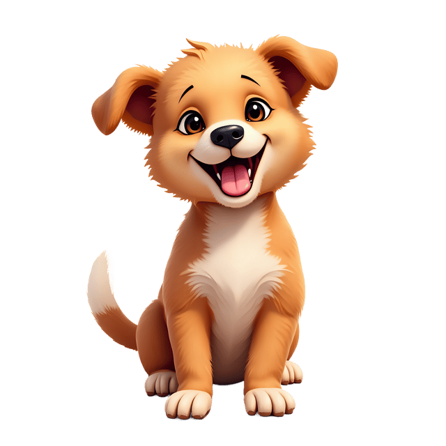 Free transparent PNG: Playful Pup PNG with Transparent Background