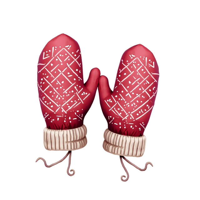 Free transparent PNG: Knitted Mittens PNG Clipart  Ideal for Winter Crafts, Decor  Illustrations