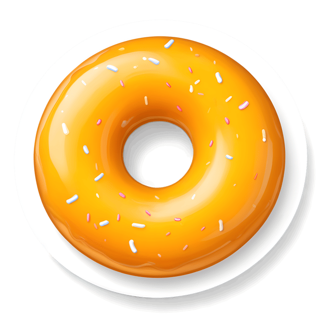 Free transparent PNG: Golden Donut PNG Transparent Background
