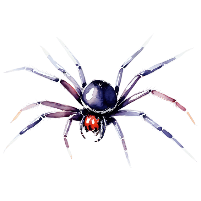 Free transparent PNG: Spider Watercolor Illustration - Transparent PNG for Designs and Artwork