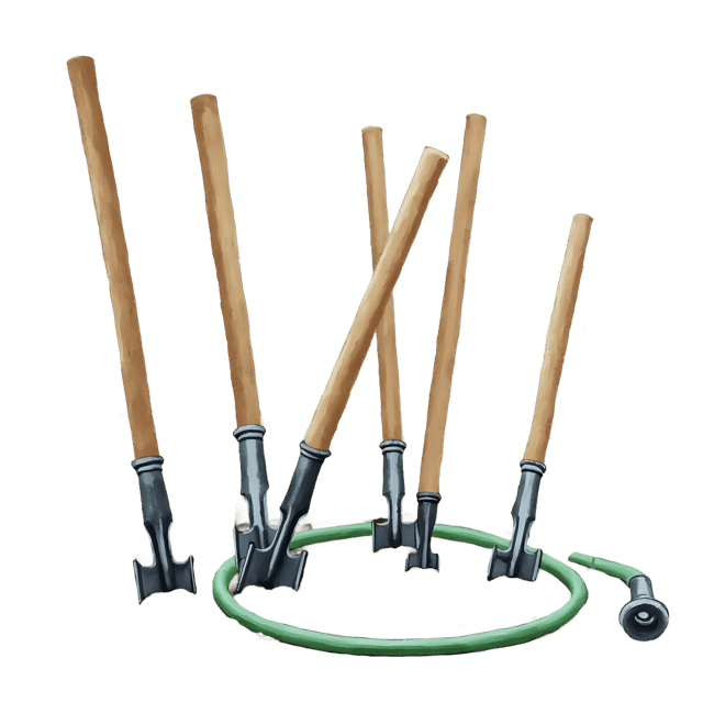Free transparent PNG: Garden Stakes  Garden Tools Clipart, free downloadable png