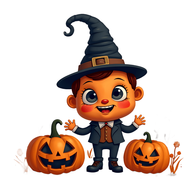 Free transparent PNG: Funny Halloween Clipart  Ideal for Festive Designs  Party Themes