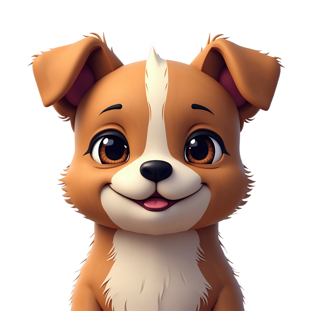 Free transparent PNG: Soft-Eyed Dog Portrait with Transparent Background