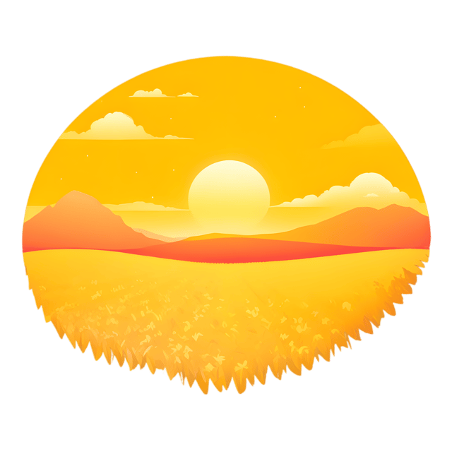 Free transparent PNG: Golden Fields Sunset PNG Illustration for Nature and Landscape Design