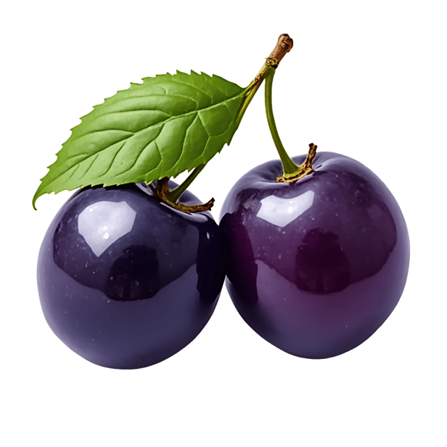 Free transparent PNG: Jet-Blackcurrant Illustration with Glossy Purple Skin and Juicy Interior