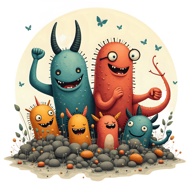 Free transparent PNG: Whimsical Creatures Emerging from Chaos Transparent PNG