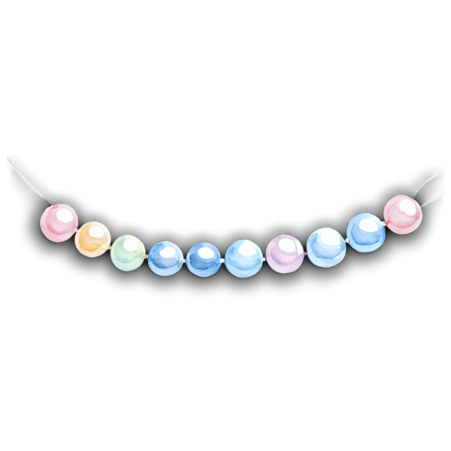 Free transparent PNG: Pearl Accent Ornament – Watercolor Style Transparent PNG