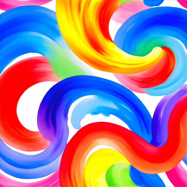 Free transparent PNG: Abstract Color Swirls on Transparent Background PNG Art