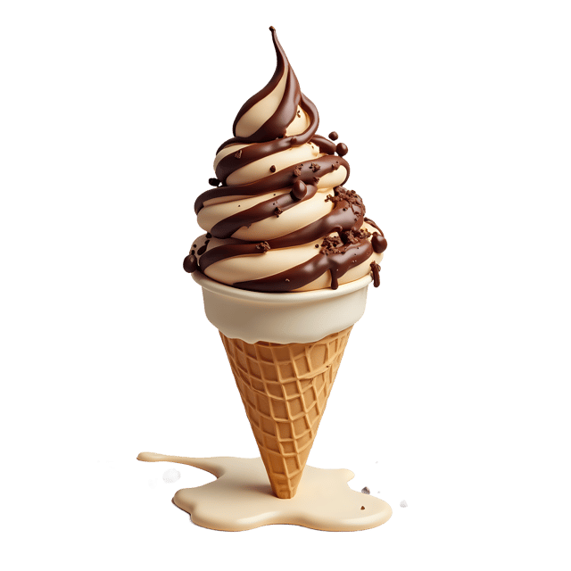 Free transparent PNG: Twist Soft Serve with Chocolate Curls  Dessert Clipart, free png download