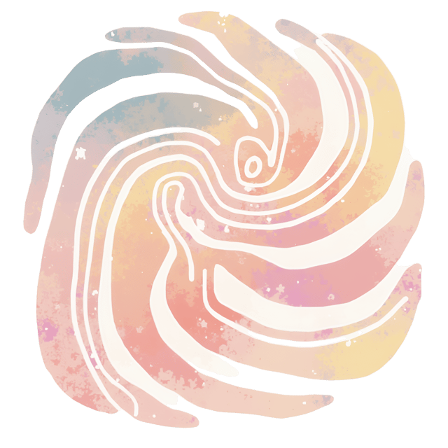 Free transparent PNG: Geometric Spiral Art with Soft Pastel Colors