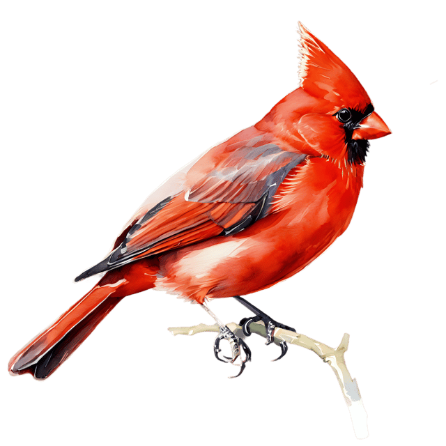 Free transparent PNG: Cardinal Bird Watercolor Illustration – Transparent PNG