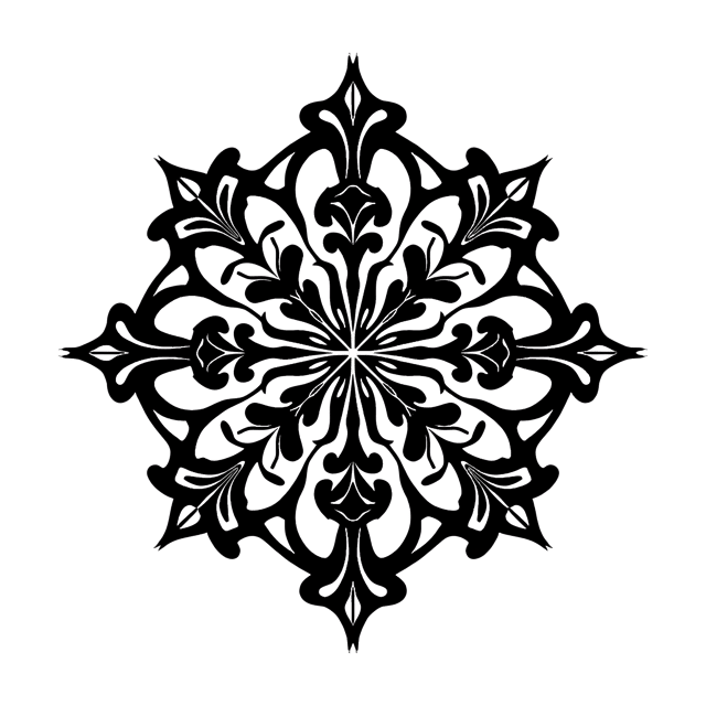 Free transparent PNG: Symmetrical Black and White Stripe Ornament PNG with Transparent Background