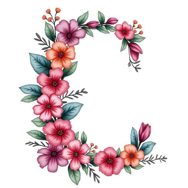 Free transparent PNG: Floral Alphabet PNG  Beautiful Design for Lettering Projects  Decor