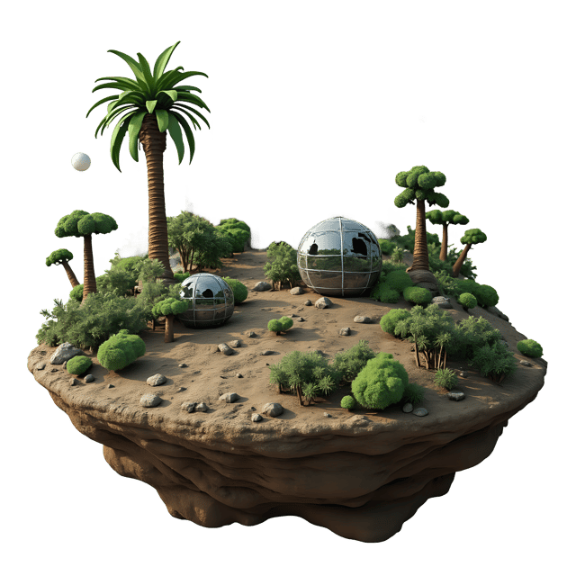 Free transparent PNG: Alien Planet Diorama PNG Clipart  Perfect for Space Projects  Education