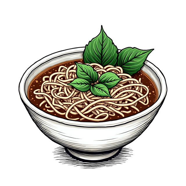 Free transparent PNG: Udon Soup with Spinach Leaves  Healthy Meal Clipart, free transparent png download