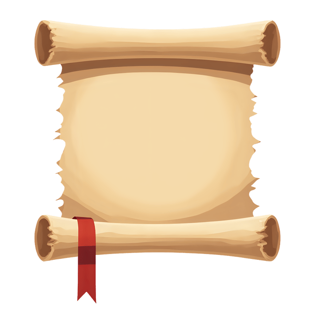 Free transparent PNG: Scroll with Ribbon Tie  Decorative Clipart, free png download