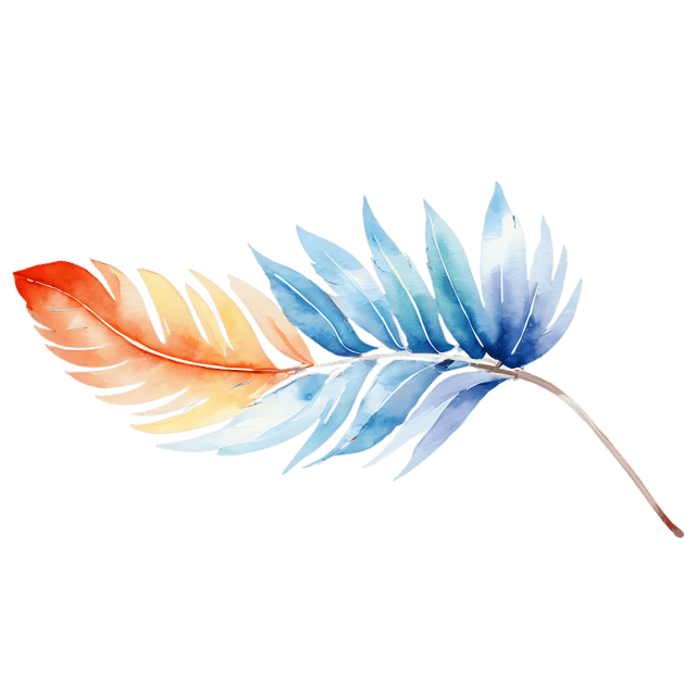Free transparent PNG: Turkey Feather Watercolor Illustration – Transparent PNG for Crafts & Design