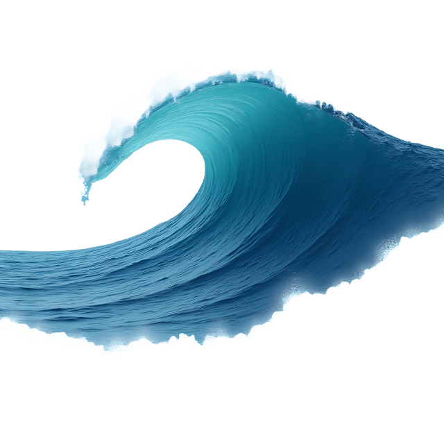 Free transparent PNG: Largest Ocean Wave with White Foam and Deep Blue Undertones PNG