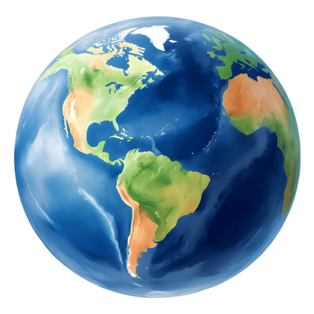 Free transparent PNG: Floral Earth Planet Transparent PNG