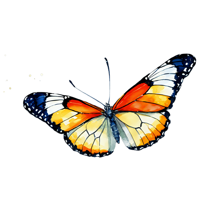 Free transparent PNG: Transparent Glasswing Butterfly Watercolor Illustration - PNG Clipart for Designers & Creators