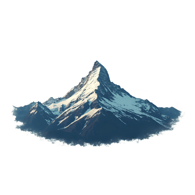 Free transparent PNG: Breathtaking Mountain Peak Snow-Capped PNG