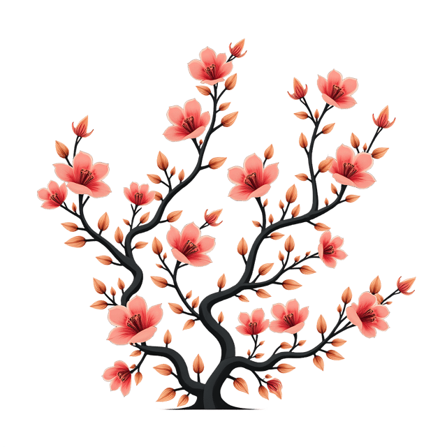 Free transparent PNG: Chinoiserie Vine Floral  Decorative Clipart, free high-quality png download