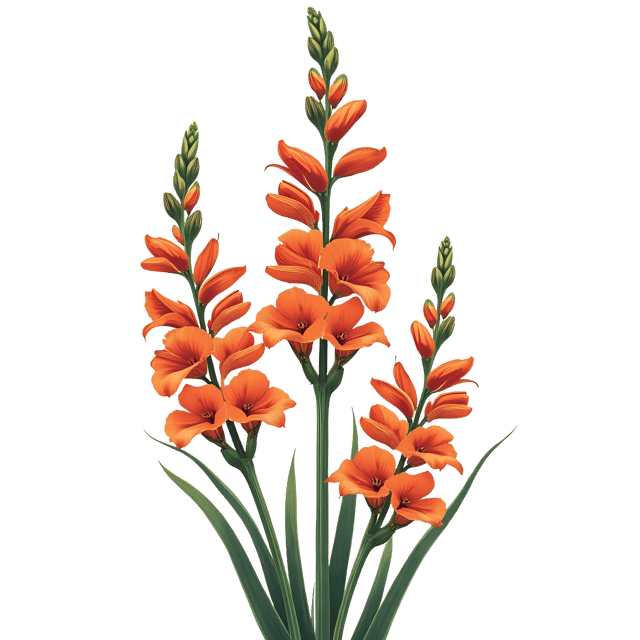 Free transparent PNG: Gladiolus PNG with Transparent Background for Botanical Art and Design