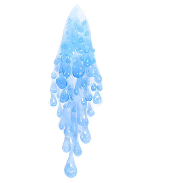 Free transparent PNG: Ethereal Droplets Transparent Background PNG Art for Nature and Design