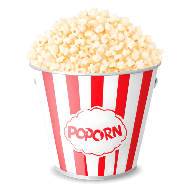 Free transparent PNG: Fresh Popcorn in Transparent Bucket PNG