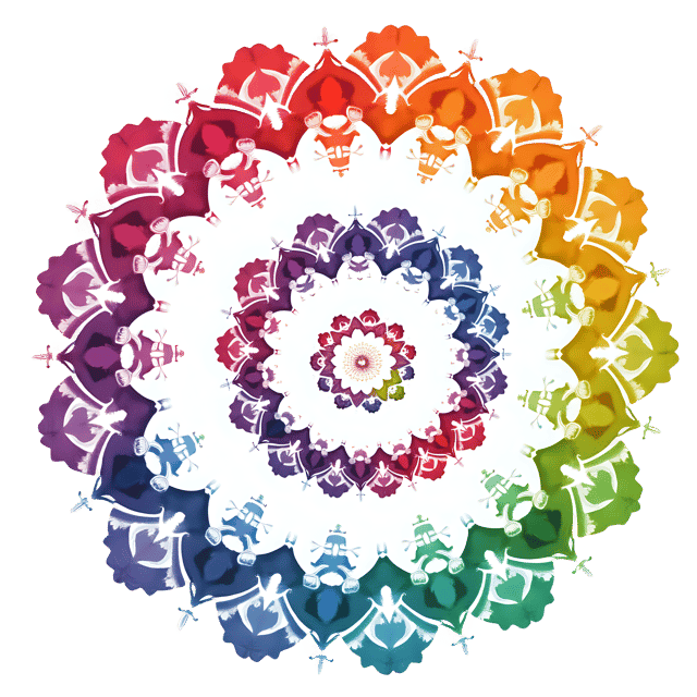 Free transparent PNG: Colorful Spiral Geometric Design PNG with Transparent Background for Modern Decor and Crafts